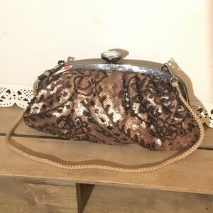 Lulu Townsend Sequenced Evening Bag Purse